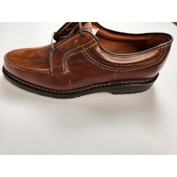 Allen Edmonds Wilbert Men’s 8.5 Brown Leather Split Toe Derby Shoes USA main image 5